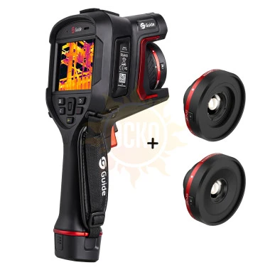 Тепловизор Guide H3 с поверкой в комплекте с широкоугольным объективом 44° x 34° и высокотемпературным объективом