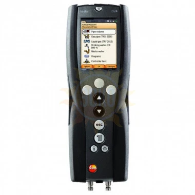 testo 324 профессиональный комплект — система тестирования газовых и гидравлических трубопроводов