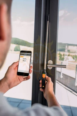 Testo 405i — смарт-зонд термоанемометр с Bluetooth, управляемый со смартфона/планшета