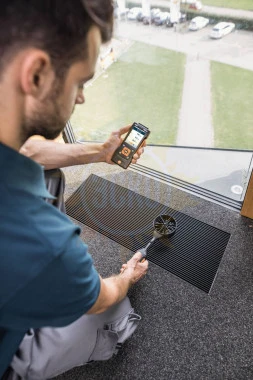 testo 440 (0563 4407) — комплект для вентиляции №2 с Bluetooth крыльчаткой 100 мм 0635 9431, зондом с крыльчаткой 16мм 0635 9532 и кейсом 0516 4401