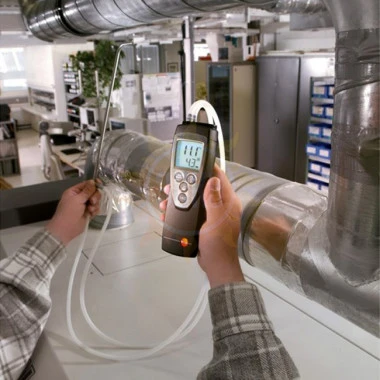 testo 512 (0...2 гПа) — дифференциальный манометр (для работы с большими потоками воздуха)