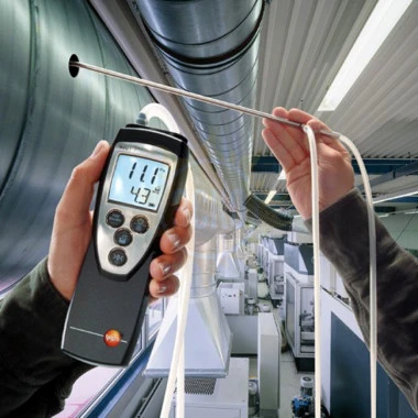 testo 512 (0...2 гПа) — дифференциальный манометр (для работы с большими потоками воздуха)