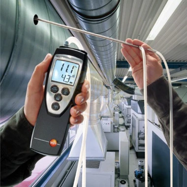 testo 512 (0...200 гПа) — дифференциальный манометр (для работы с большими потоками воздуха)