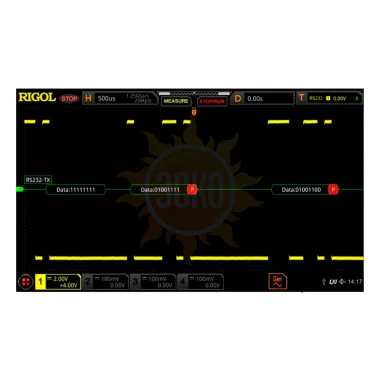 Опция анализа и запуска по шинам RS232/UART DS8000-R-COMP