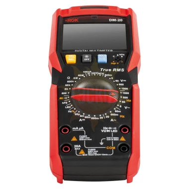 Комплект мультиметра RGK DM-20 и рулетка AMO R303