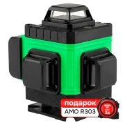 Лазерный уровень Комплект лазерного уровня AMO LN 4D-360-4 и рулетка AMO R303