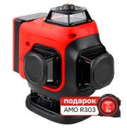 Лазерный уровень Комплект лазерного уровня RGK ALPHA 4D и рулетка AMO R303