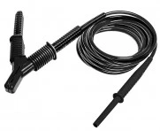 SONEL Провод измерительный 1,8м экранированный с разъемом "банан" и зажимом "Крокодил" 15кВ черный