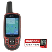 Навигатор Комплект туристический навигатор RGK NV-65 и термогигрометр AMO H605