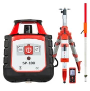 Нивелир Комплект: ротационный нивелир RGK SP-100 с калибровкой + элевационный штатив RGK SH-170 + рейка RGK LR-2 + дальномер RGK DL100