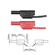 Вспомогательный элемент и аксессуар ПрофКиП PTL908-6 измерительные провода 4 мм с двойной изоляцией