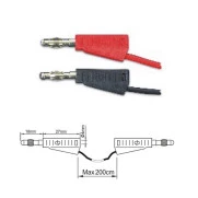 Вспомогательный элемент и аксессуар ПрофКиП PTL908-8 измерительные провода 4 мм Male-Male