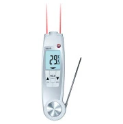 Testo 104-IR — комбинированный термометр для инфракрасных и погружных измерений температуры с поверкой