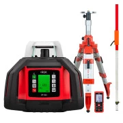 Нивелир Комплект: ротационный нивелир RGK SP-502 с калибровкой + элевационный штатив RGK SH-170 + рейка RGK LR-2 + дальномер RGK DL100