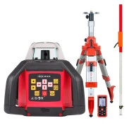 Нивелир Комплект: ротационный нивелир RGK SP-610 с калибровкой + элевационный штатив RGK SH-170 + рейка RGK LR-2 + дальномер RGK DL100