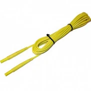 Провод измерительный 2,2м с разъемами "банан" желтый