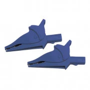 Аксессуар для трассопоискового оборудования Зажим изолированный типа "крокодил", прямой, синий